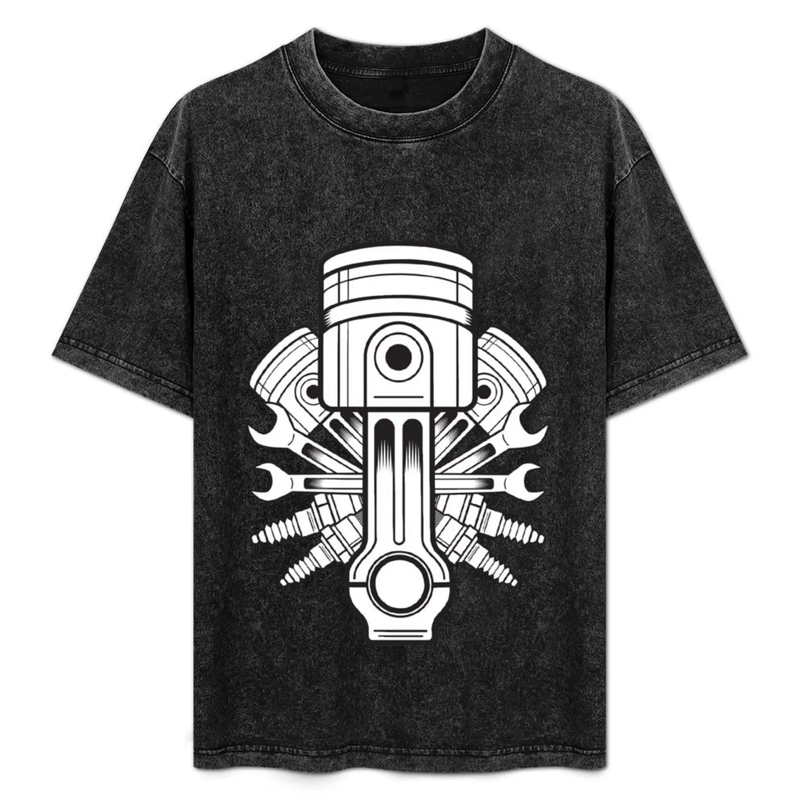 

Piston lable T-Shirt tops plus sizes graphic t shirts T-shirts for men cotton