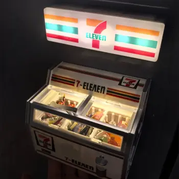 Miniaturní LED světelná cedule Magnet na ledničku Mini mrazák Model Noční světlo Dekorace domečku pro panenky 7 Hračka do supermarketu Skříňka 10 nejlepší prodej Buzo formule 1 - №4