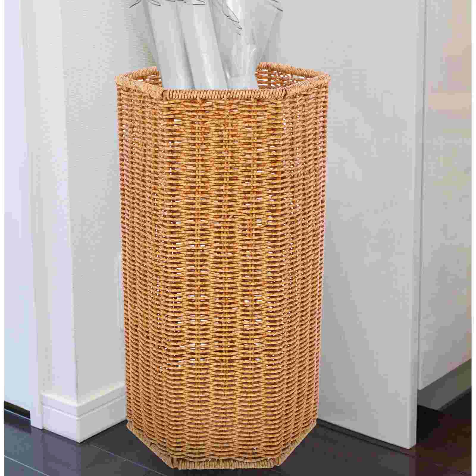 

Umbrella Storage Rack Holder Indoor Woven Bucket Home Supplies Reliable Accessories for Entryway