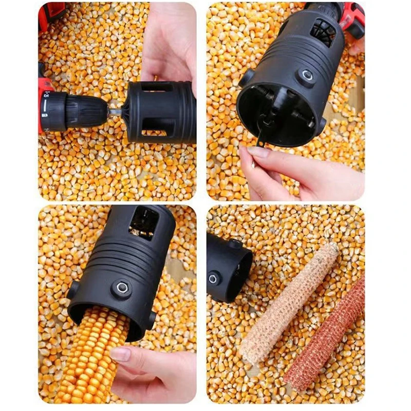 Portable Electric Corn Thresher Accessory - Fully Automatic Small Grain Peeler Separator Machine Head for Efficient Crop Process