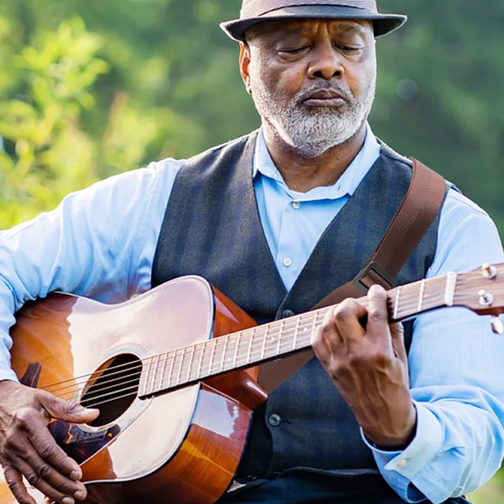 

2pcs Adjustable Guitar Strap Dirt-Resistant Washable Creative Design For Acoustic Electric Bass Ukulele Durable Instrument