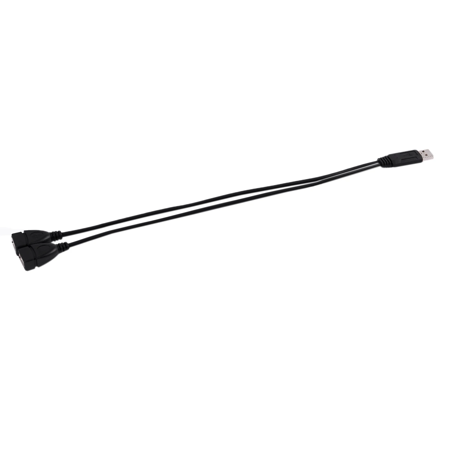 USB 2.0 A Male To 2 Dual USB Female Jack Y Splitter Hub Power Cord Adapter Cable