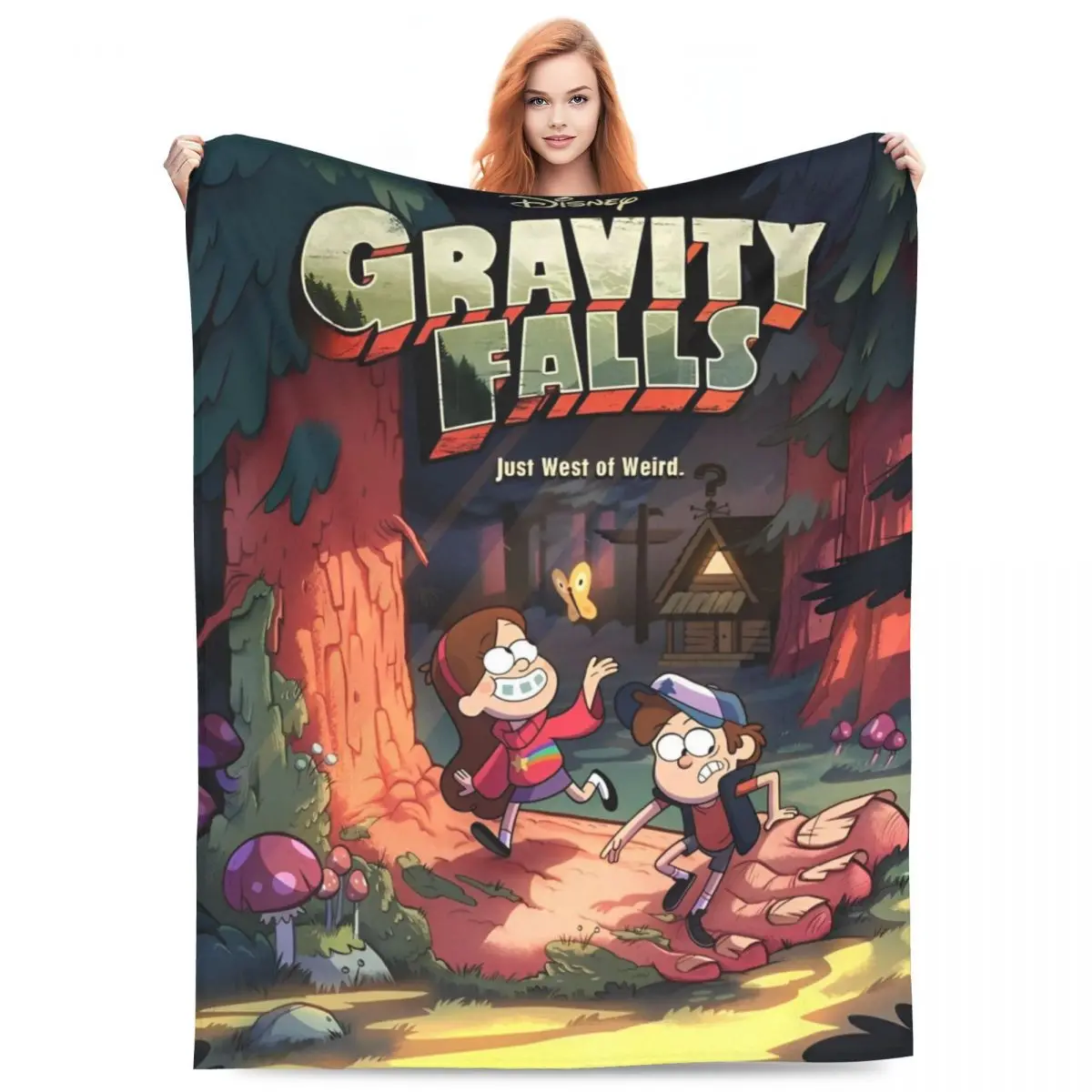 Gravity Falls Blanket Bill Cipher Adventure Mystery Comedy Animated Flannel Awesome Warm Throw Blankets for Bed Sofa Summer