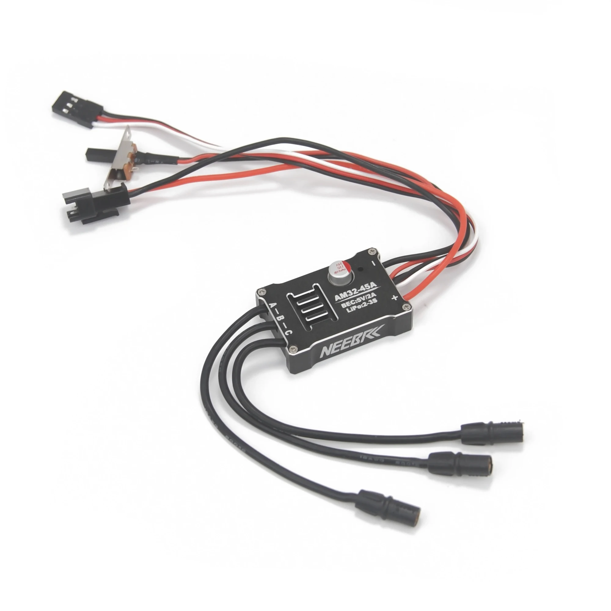 NEEBRC 2322 3500KV Brushless Motor AM32 45A Metal ESC SM3.0 Plug for 1/12 RC Car Crawler MN99 MN168 MN78 MN82 Upgrade Power Kit