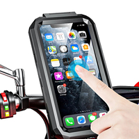 Waterproof Case Bike Motorcycle Handlebar Rear View Mirror 3 to 6.8\