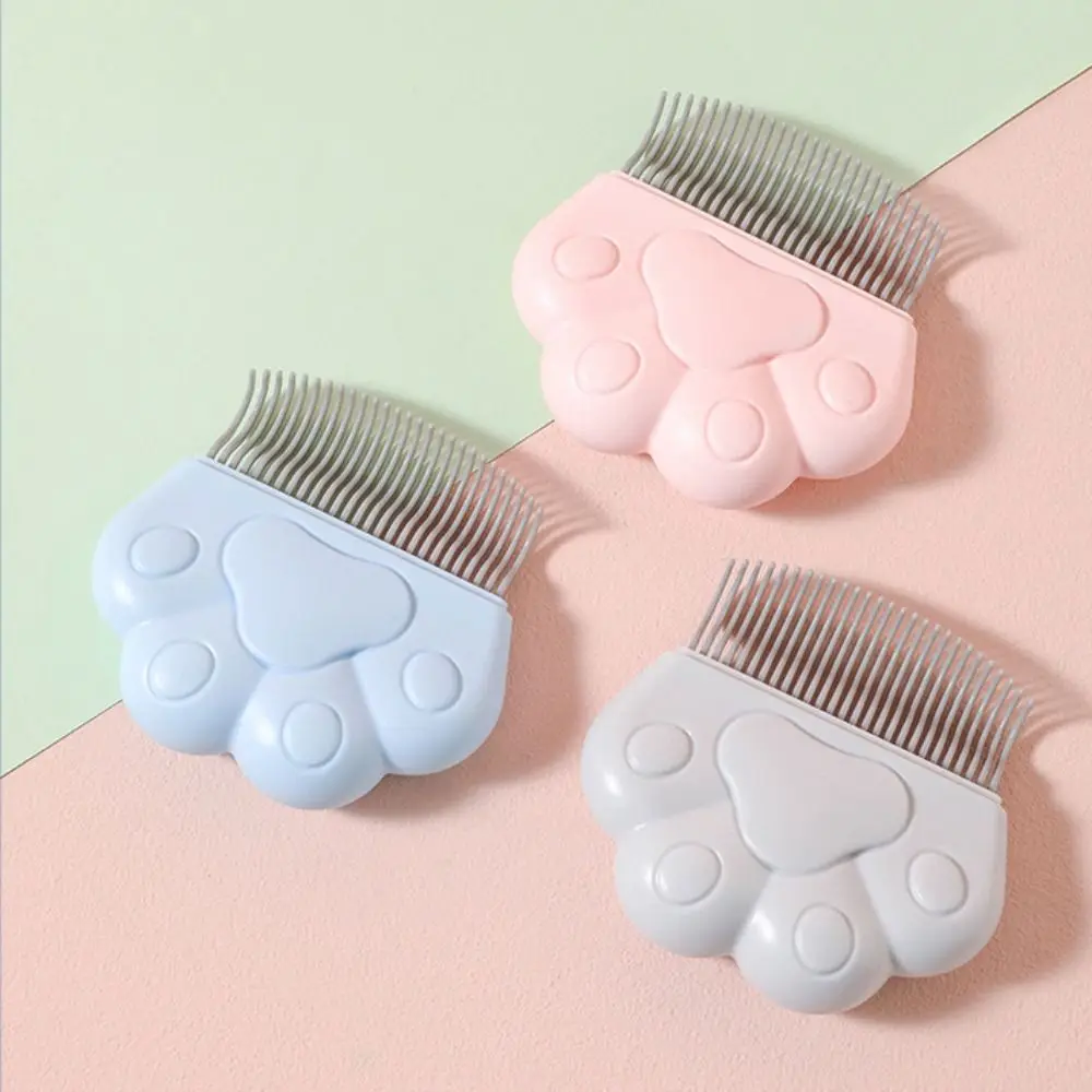 Practical Self Cleaning Dog Grooming Comb Cute Portable Hair Remover Brush Multicolour Cat Massage Comb Pet