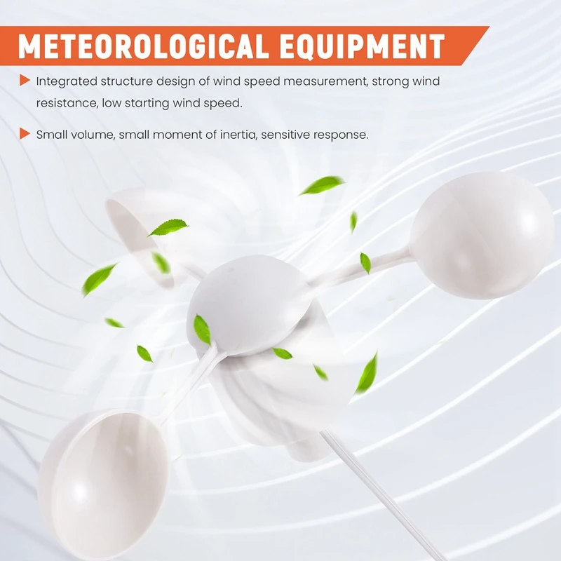 Anemómetro WH-SP-WS01 Anemómetro Instrumento de medición de la velocidad del viento Sensor de velocidad del viento Instrumento meteorológico para anemómetro