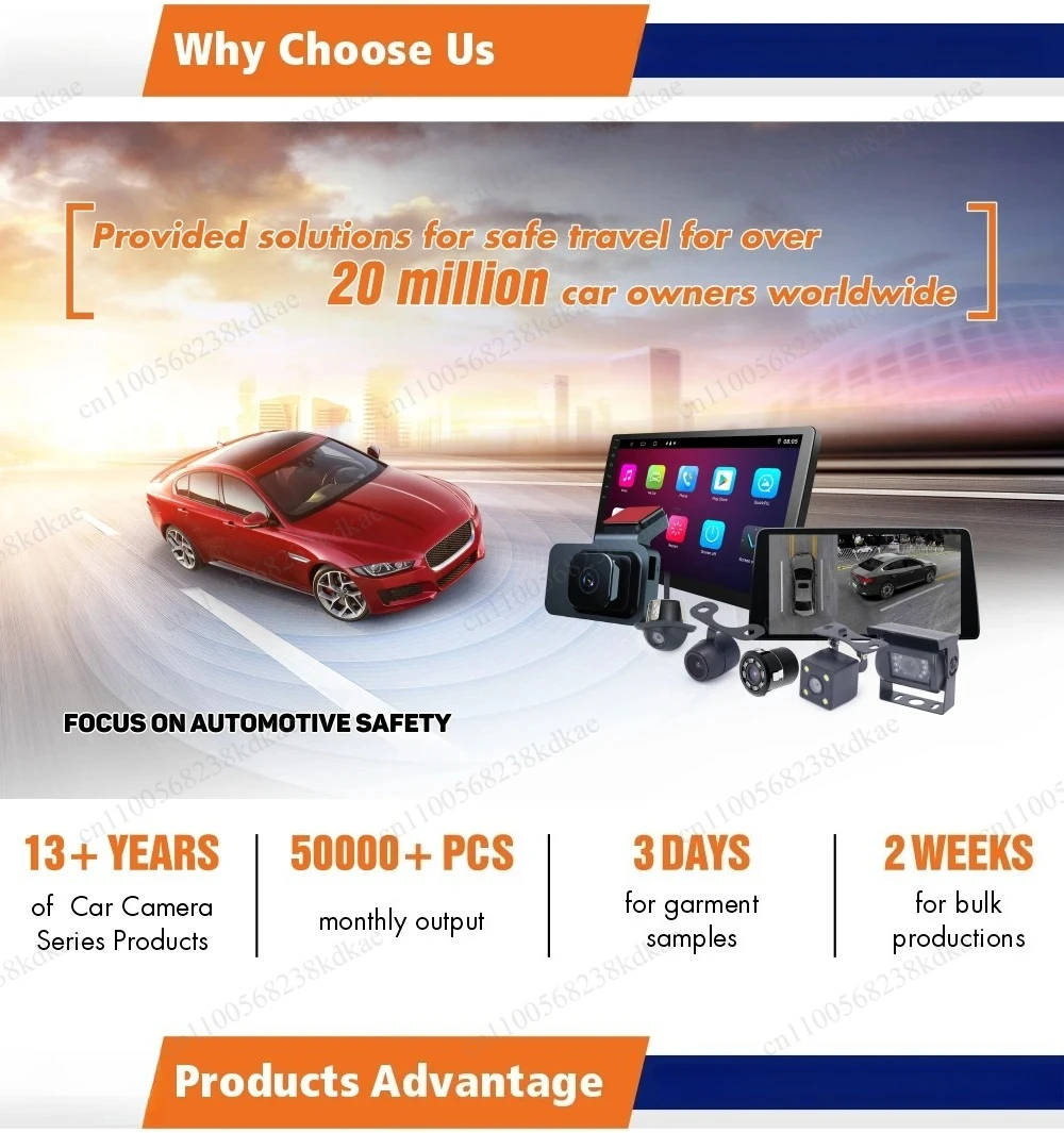 T5 360 Degree 3D Night Vision Bird's-eye View Car Camera System 4 Cameras Parking Auxiliary Kit