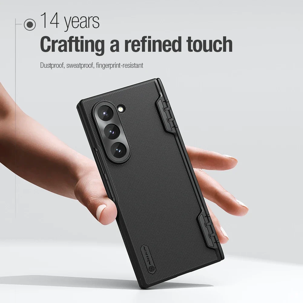 Nillkin Schutzhülle für Samsung Galaxy Z Fold 6, 5G, Super Frosted Shield, stoßfest, mattierter Scharnier-Typ, Dual-Shell, vollständige Abdeckung – Detail 4