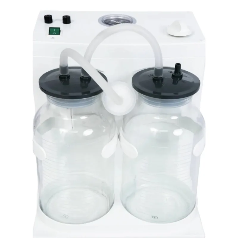 Hospital Grade HP-3602 2 Bottle Portable Electric Suction Pump 30L/min Surgical Mucus Aspirator
