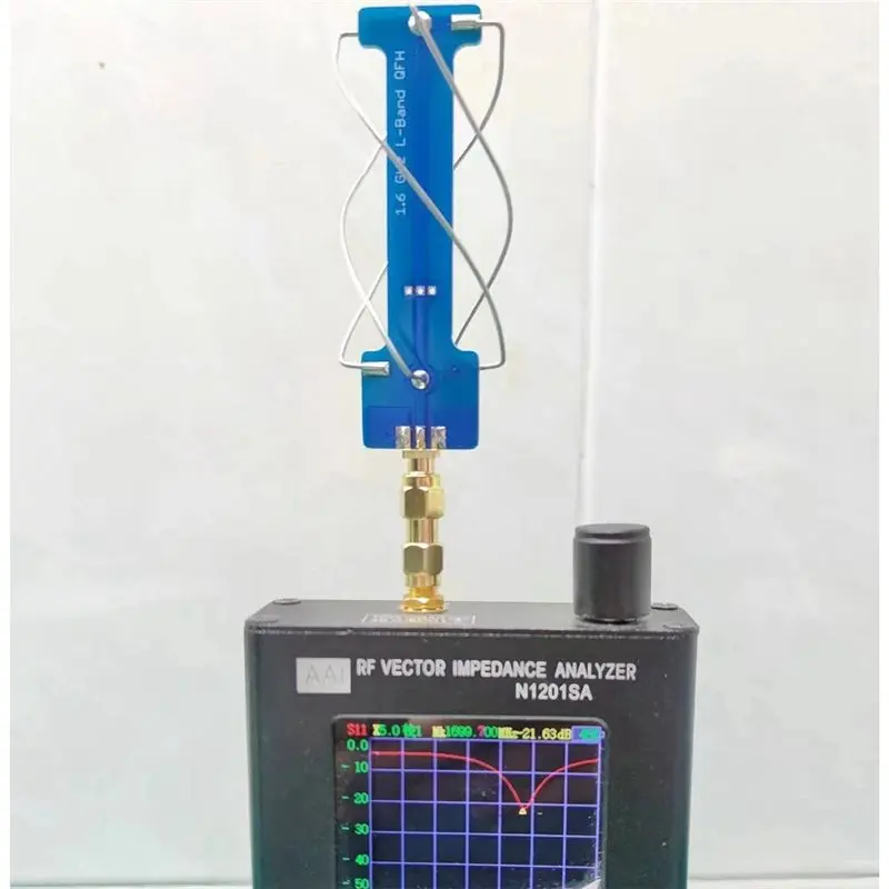 A34T L-Band Helical Antenna 1.6GHz 1.7GHz QHF Antenna for Weather Satellite Positioning Receiver Signal Relay
