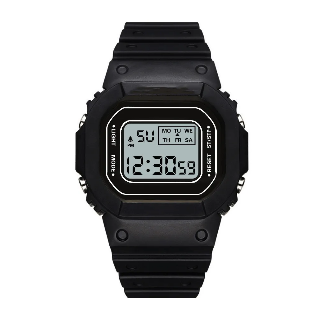 Male and female students electronic square watches, student digital LED wristbands, waterproof clocks CE117