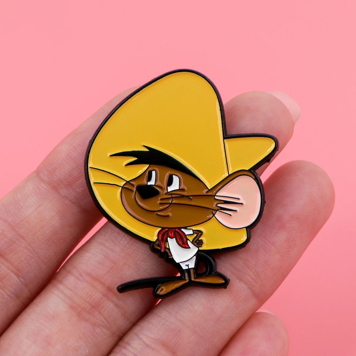 Yellow Hat Mouse Pin Cute Cartoon Anime Badges Brooches for Clothing Enamel Pin Women\'s Badges Jewelry Accessories Gifts for Kid