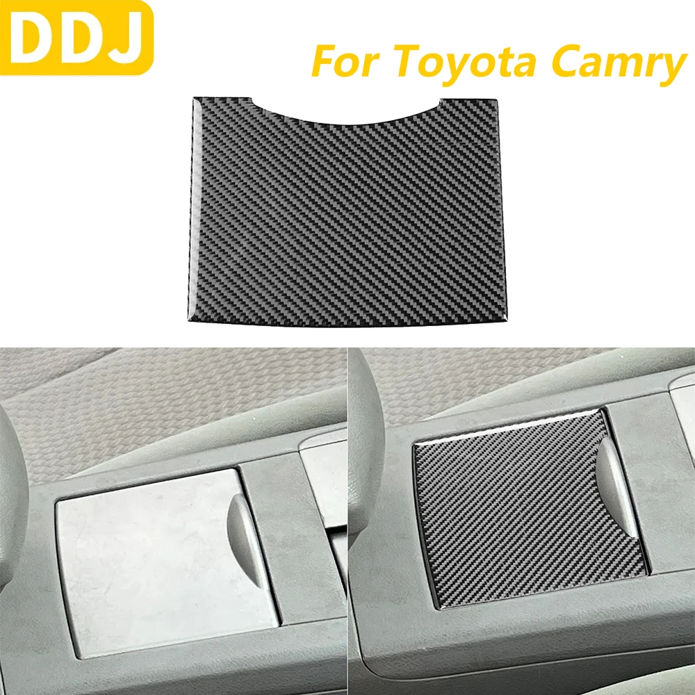 

Для Toyota Camry 2007-2011 углеродное волокно, центральный ящик для хранения передач, крышка панели, декоративные автомобильные аксессуары, внутренняя наклейка