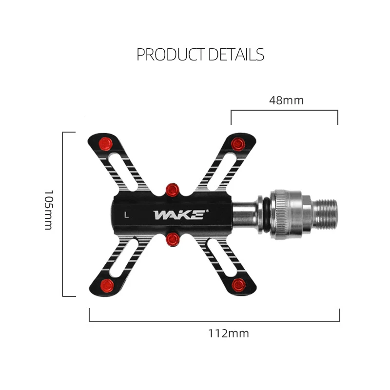 1 Pair Bicycle Quick Release Pedal DU+1 Bearing Aluminum alloy Small Pedal