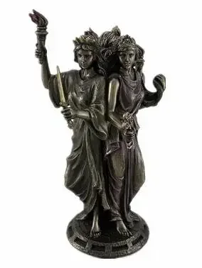 

Resin Triple Form Hecate Greek Goddess Statue Good Hope Realization Art Sculpture Figurines Creative Craft Decoration