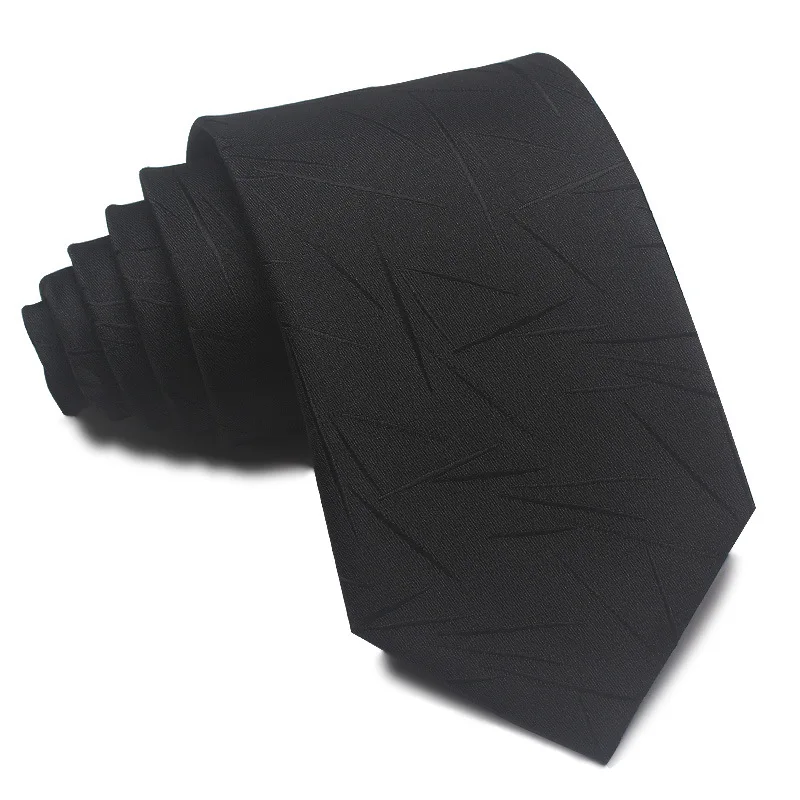 

8cm polyester tie men's tie black tie dark gray formal business