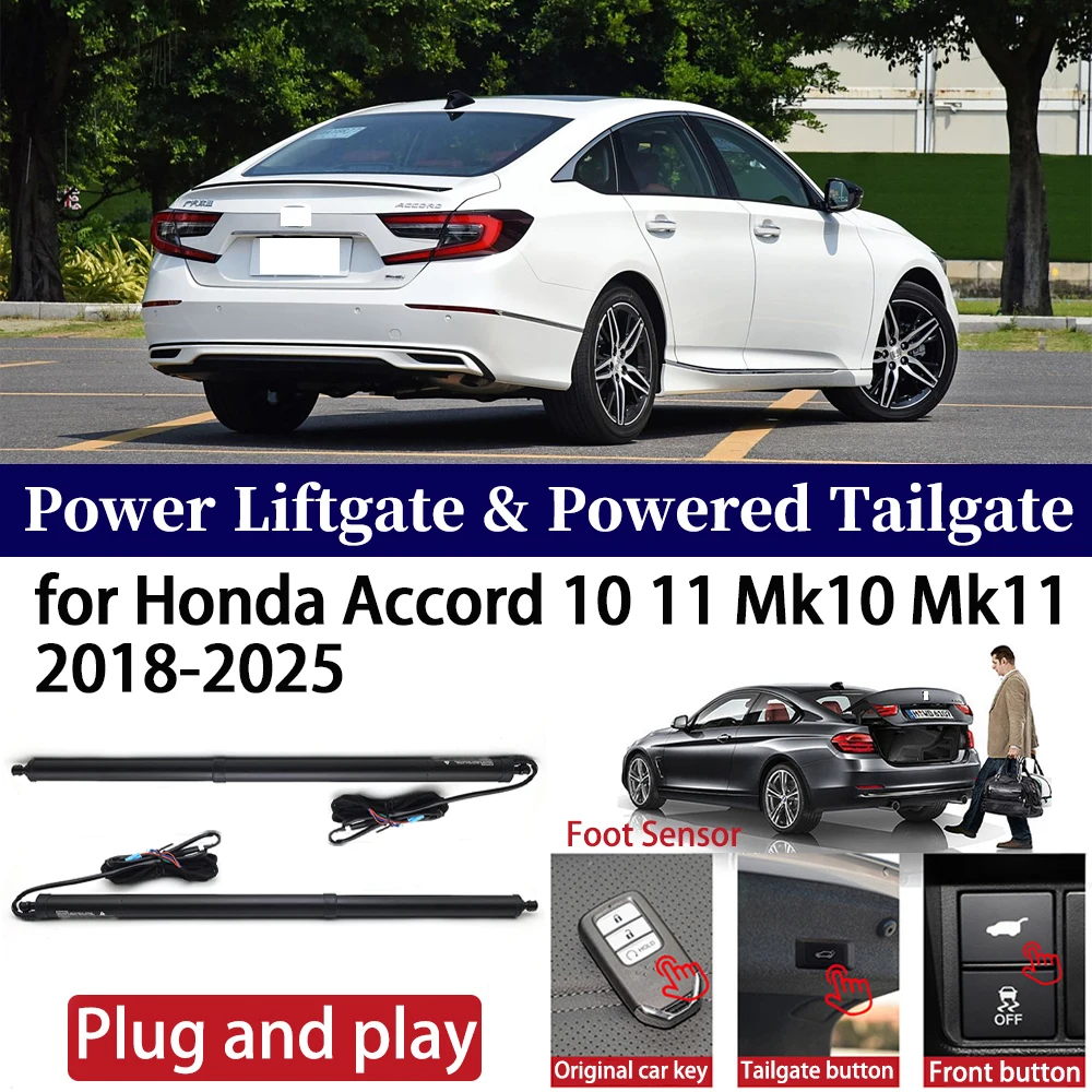

ZhuCamX for Honda Accord 10 11 Mk10 Mk11 2018-2025 Car Power Liftgate Automatic One-Click Vehicle Powered Tailgate Strut