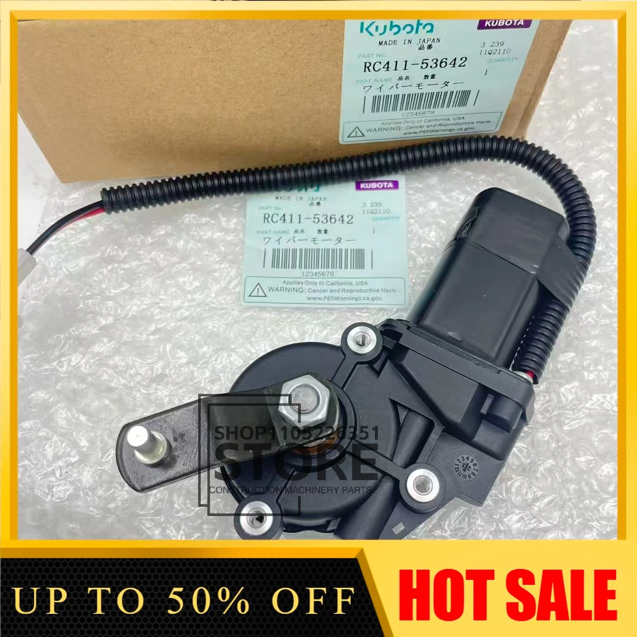 

Двигатель дроссельной заслонки 12В/24В, стартер, мотор холостого хода 162000-6101 RC411-53642 для экскаваторов Kubota U30 35-5-3 KX161 135