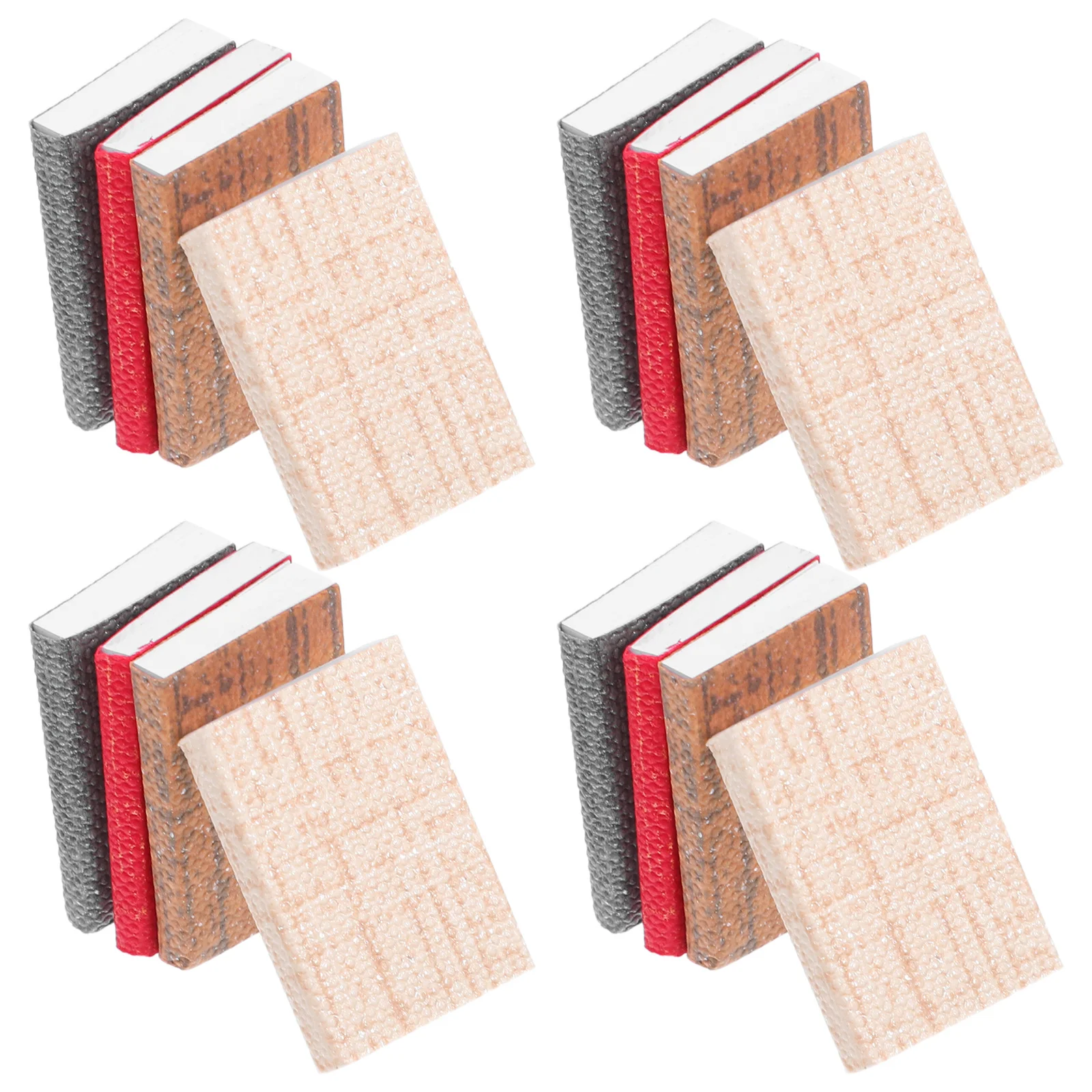 

16Pcs Dollhouse Mini Books 1:12 Scale Artistic Design Detailed Pages for Shelf Display Handicraft Project Creative Room Decor