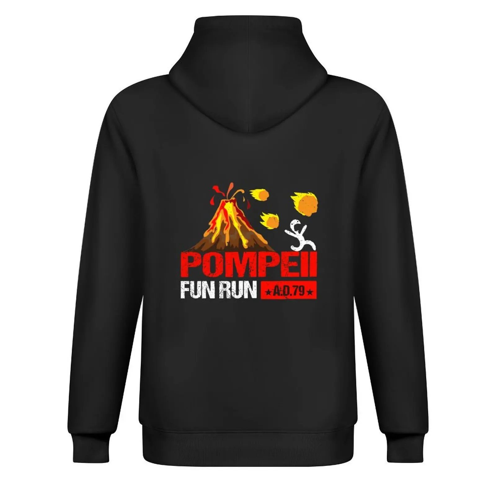 Pompeii Fun Run 79 AD Retro Vintage Hoodie ملابس رجالي ملابس أنيمي ملابس جمالية بدلة رياضية