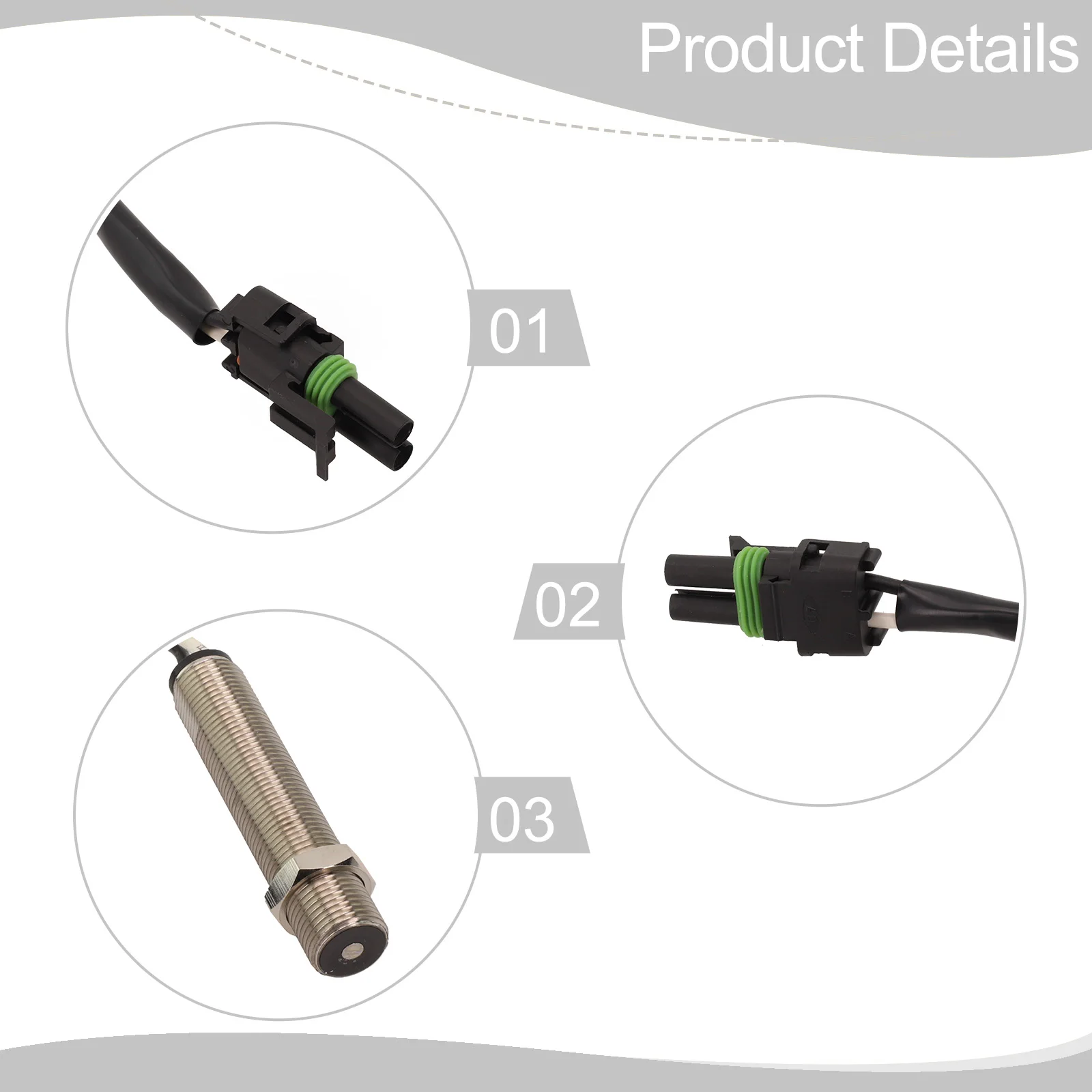 Efficient Replacement Magnetic Pickup Speed Sensor 3034572 3251812 for Cummins K19 QSK19G G855 G38 Accurate Tap Bit Size