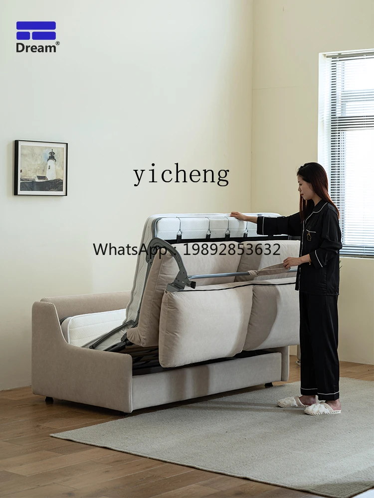 

H9-technology cloth foldable multi-functional dual-purpose small apartment living room single double sofa bed