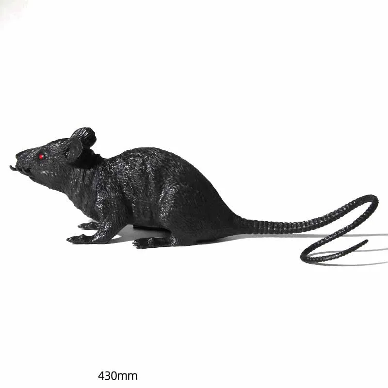 Novelty Funny Simulation Mouse Animal Toy Model Large Squeeze Sound Mouse Toys Halloween Decoration Ornaments Prank Scary Toys