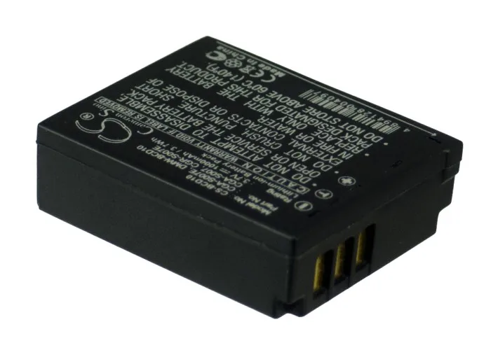 Cameron Sino Battery For Panasonic CGA-S007 CGA-S007A/1B CGA-S007A/B CGA-S007E -S007E CGR-S007E/1B DMW-BCD10 DMC-TZ1EG-S