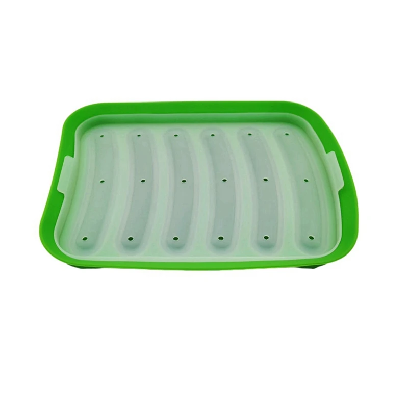 【Venda relâmpago】2x verde-6 em 1 máquina de salsicha diy molde fazendo cachorro quente artesanal presunto molde de silicone máquina de alimentos cozinha cozinhar gadg