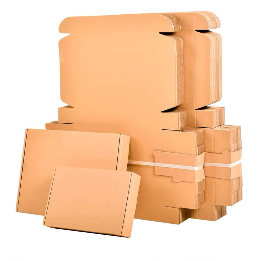 10PCS Corrugated Paper Boxes Courier Box for Gift Express Boxes for Shipping, Packing and Moving
