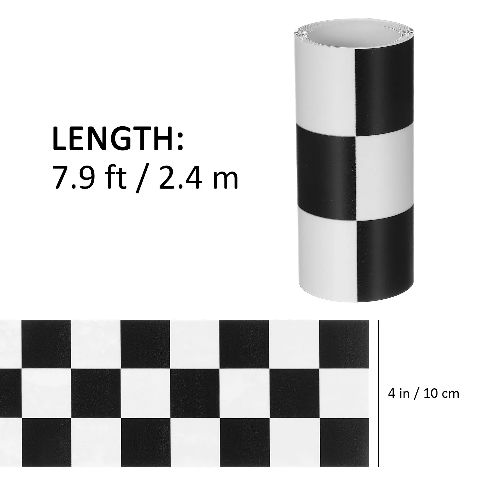 1 Roll Checkered Wall Sticker Bulletin Board Border Skirting Line Decal Decorative Trim Home Decor Bathroom Wall Decal