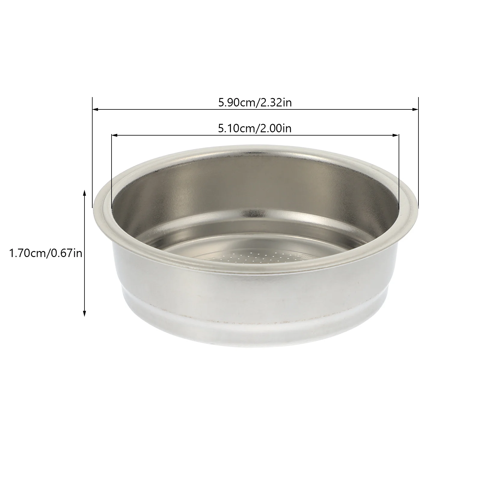 سلة فلتر إسبرسو من الفولاذ المقاوم للصدأ، مسحوق قهوة ناعم، ملحق احترافي لمذاق يانع مسامي وقابل لإعادة الاستخدام ومضاد للصدأ