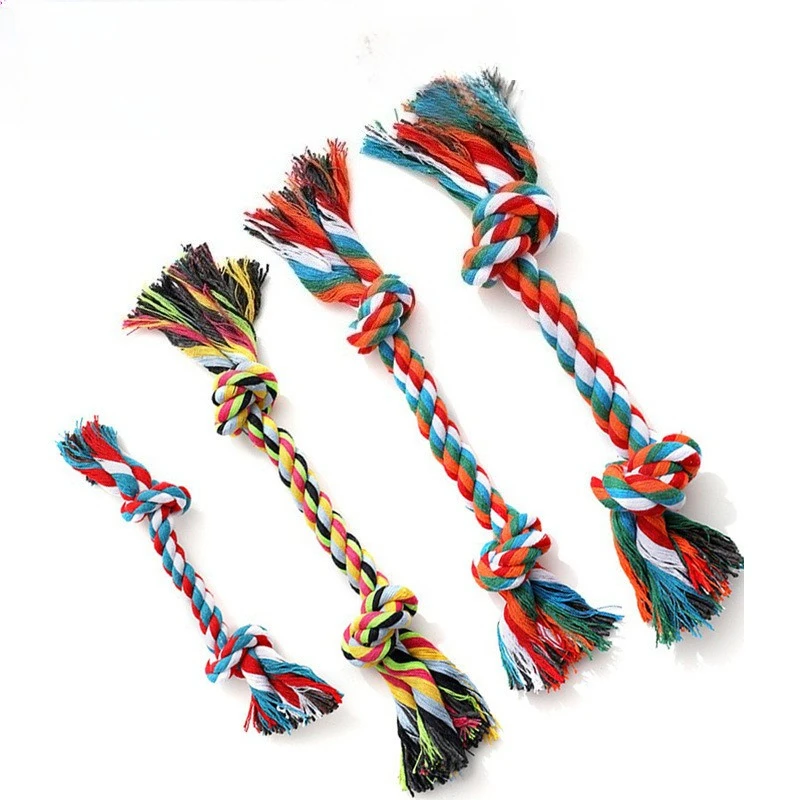 

Pet Knot Toy New Ball Belt Double Knot Cotton Rope Dog Toy Dog Bite Rope Ball Pet Supplies