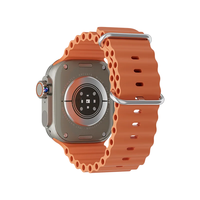 Neueste DW100 Pro Smartwatch 2,29" AMOLED HD, Drehkamera/Fingerabdruck-Entsperrung, GPS-Navigation, soziale Apps, BT/WiFi Android OS