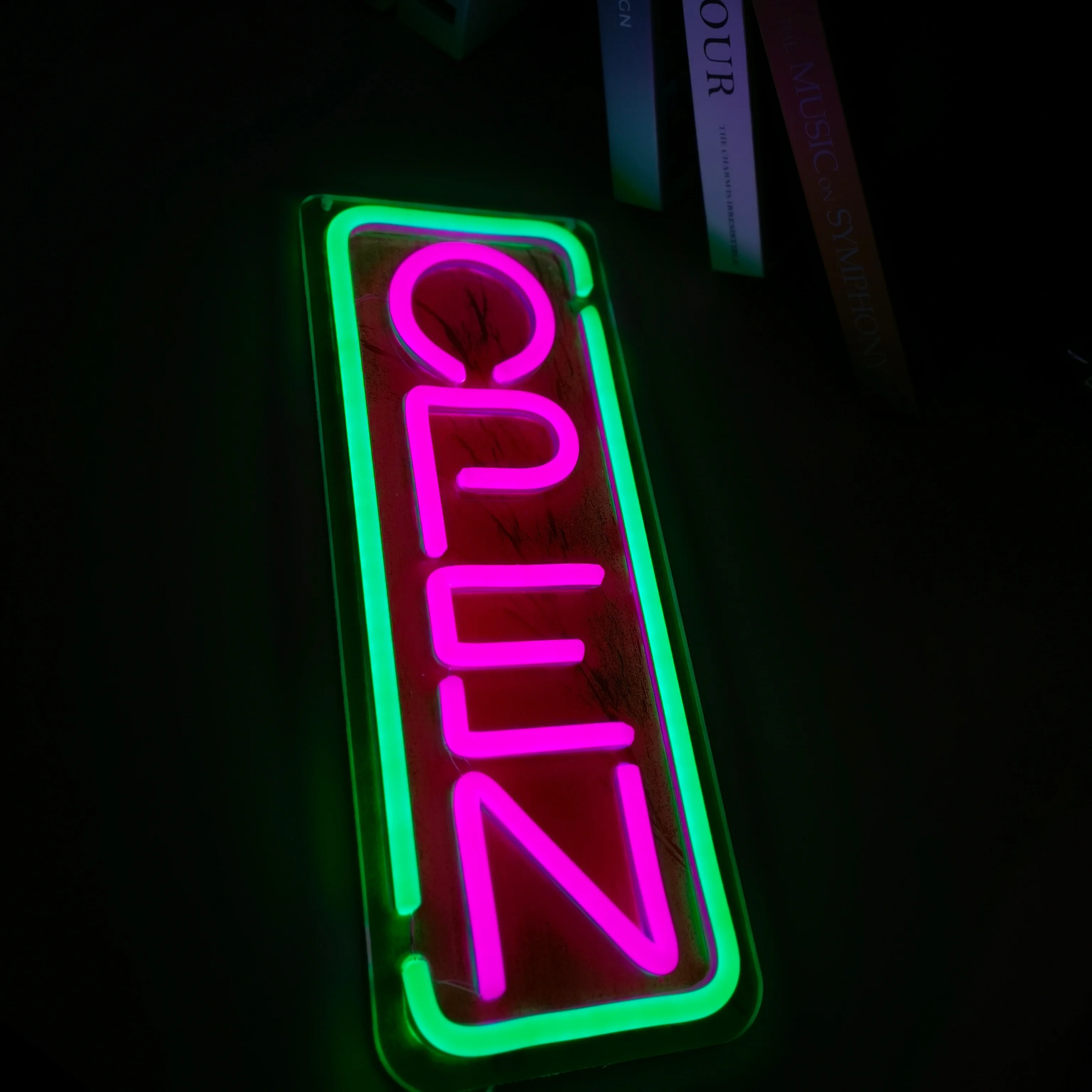 Open Signs for Business USB LED Neon Sign for Storefront Window Glass Door Shop Store Florists Bar Salon Cafes Restaurant Decor