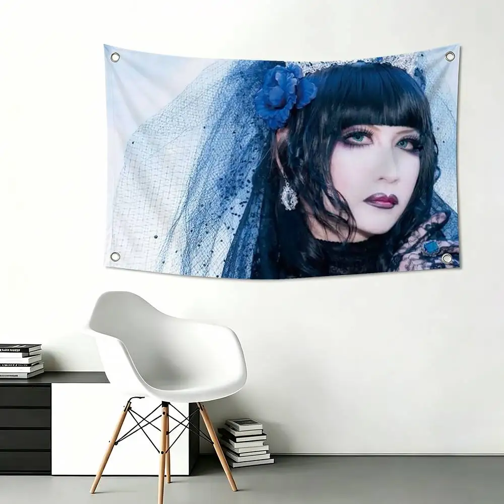 M-Malice Mizer Visual Kei Rock Flags Wall Hanging Tapestry Outdoor Garage Room Decorative flag Background Blanket