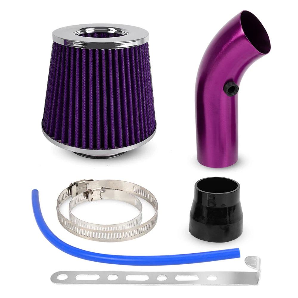 Auto Omgebouwd 76mm Paddestoel Hoofd Luchtfilter Inlaattraject Filter High Flow Hoge Koude Kegel Luchtfilter Aluminium Pijp Kit OFI109