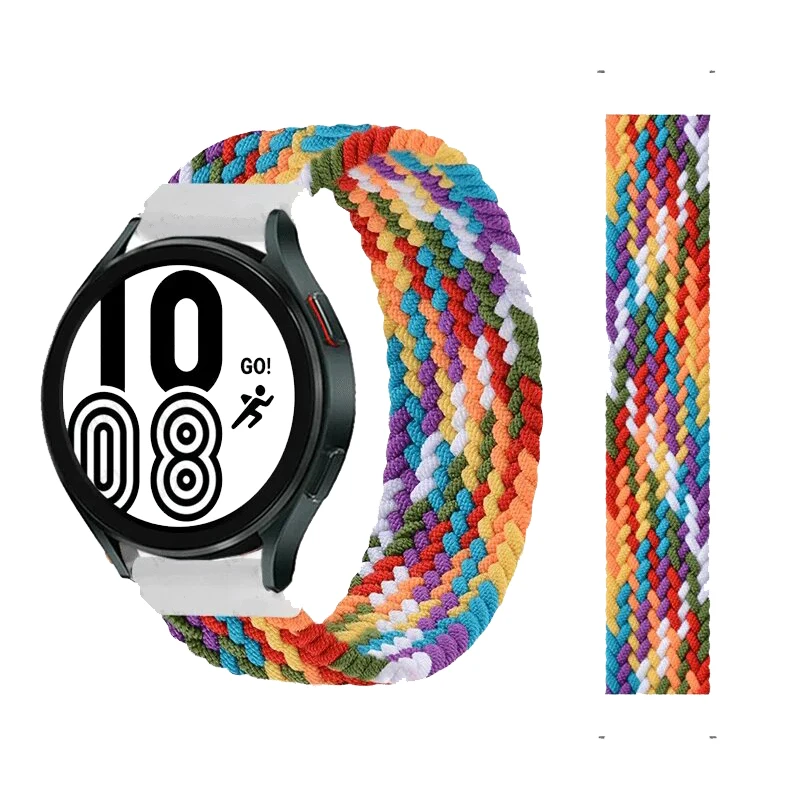 Плетеный ремешок с одинарной петлей 18 мм для Huawei Watch GT 4 41 мм, ремешок 18 мм для huawei GT4 41, эластичный женский браслет Correa
