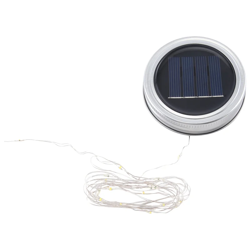 AED6-3PCS Solar Dekorative Licht Deckel Outdoor Solar Laterne Lichter Licht Zubehör Warm Weiß