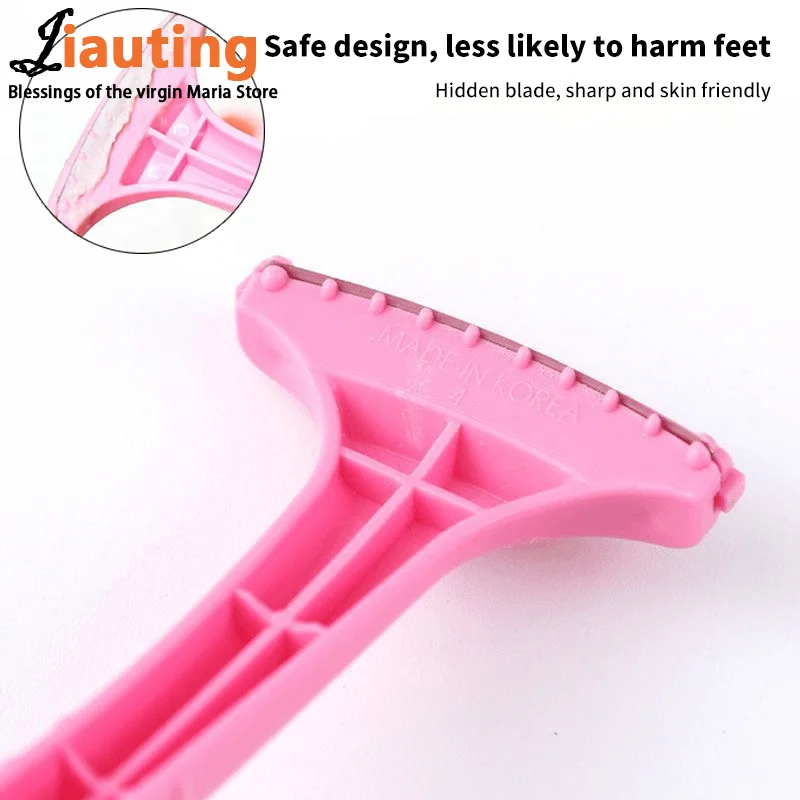 Professional Handle Dead Skin Calluses Removal Scraper Feet Care Nursing Plastic Portable Pedicure Massage Tool Beauty-health