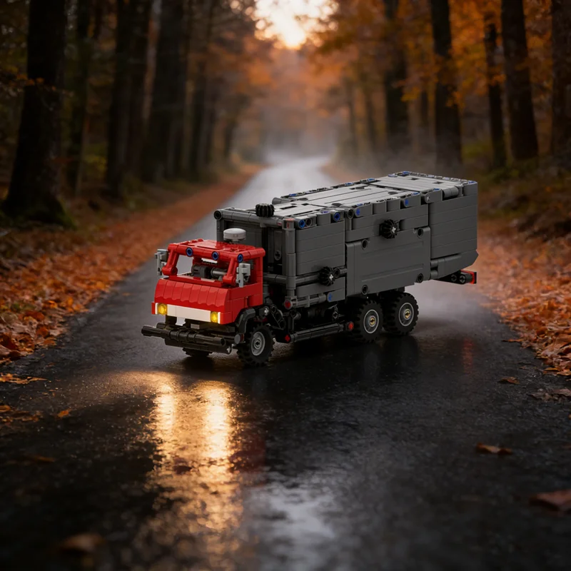 

706pcs MOC Technical Garbage Truck KAMAZ Model Building Toy Blocks Architecture Christmas Gift Creative Education DIY Idea