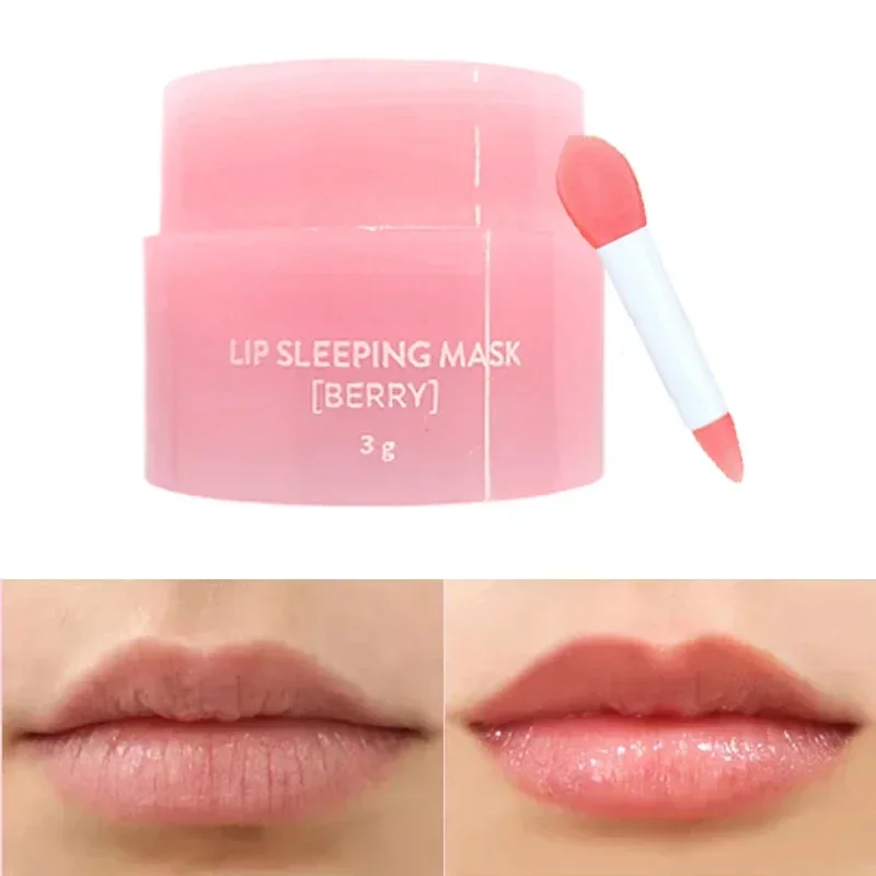 

Korean Cosmetic Berry Sleeping Lip Mask Moisturizing Nourish Repair Hydrated Fade Lip Lines Night Maintenance Lip Balm Care MasK