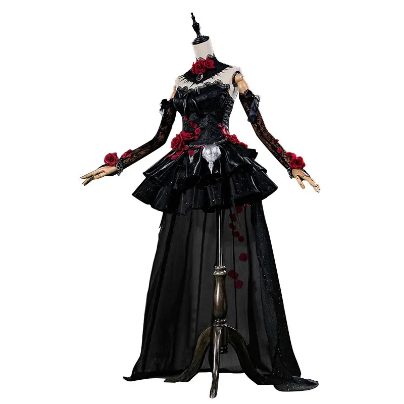 MsMay Game Identity V Ada Messmer Cosplay Costume Women Black Sexy Dress Halloween Christmas New Year Carnival Party Cosplay