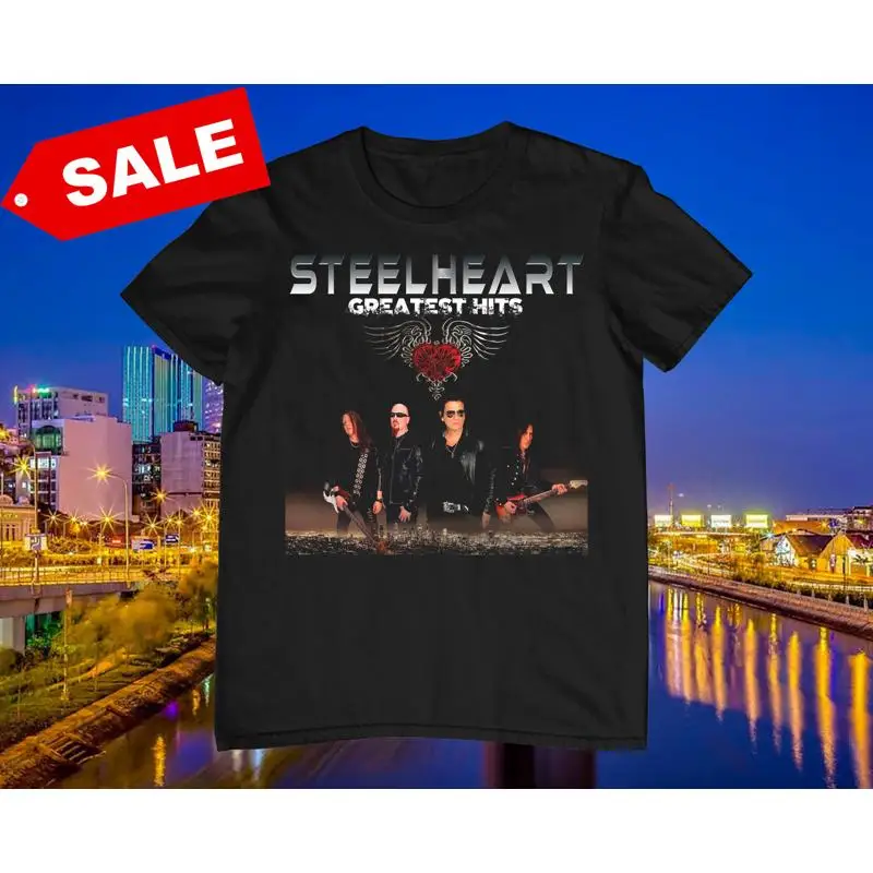 

Vtg Steelheart Band Live In Concert Heavy Cotton S 5XL Black T Shirt MM664