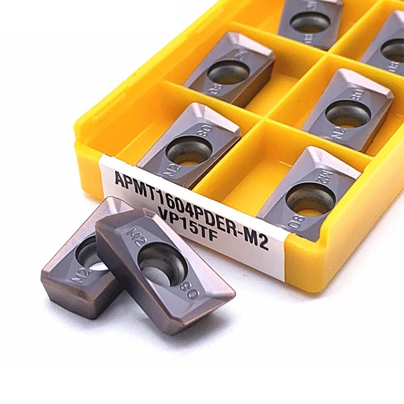 APMT1604PDER-M2 APMT1604PDER-H2  APMT1135PDER-M2 APMT1135-H2 Carbide End Mill CNC Milling Insert APMT1604PDER Turning Insert