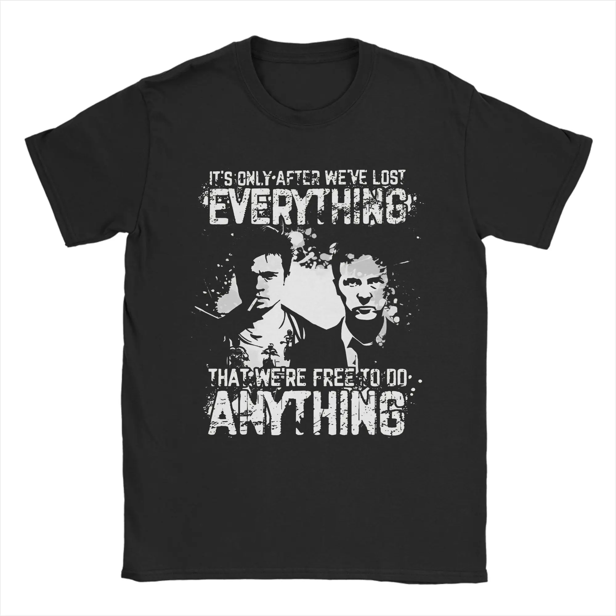 

Men Women's Fight Club Quote T Shirt Cotton Clothing Casual Short Sleeve Crewneck Tees Plus Size T-Shirts
