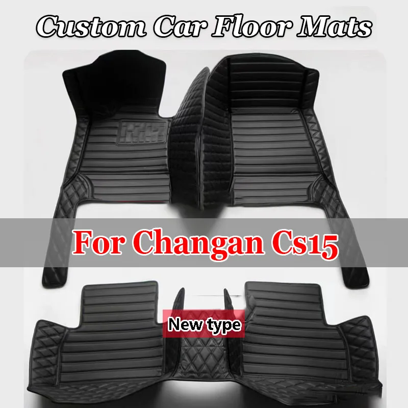 Custom 3D Full Coverage Car Floor Mats for Changan Cs15 2016-2022 Cs35 Plus 2018-2022 CS55 CS75 CS95 PLUS Interior Accessories