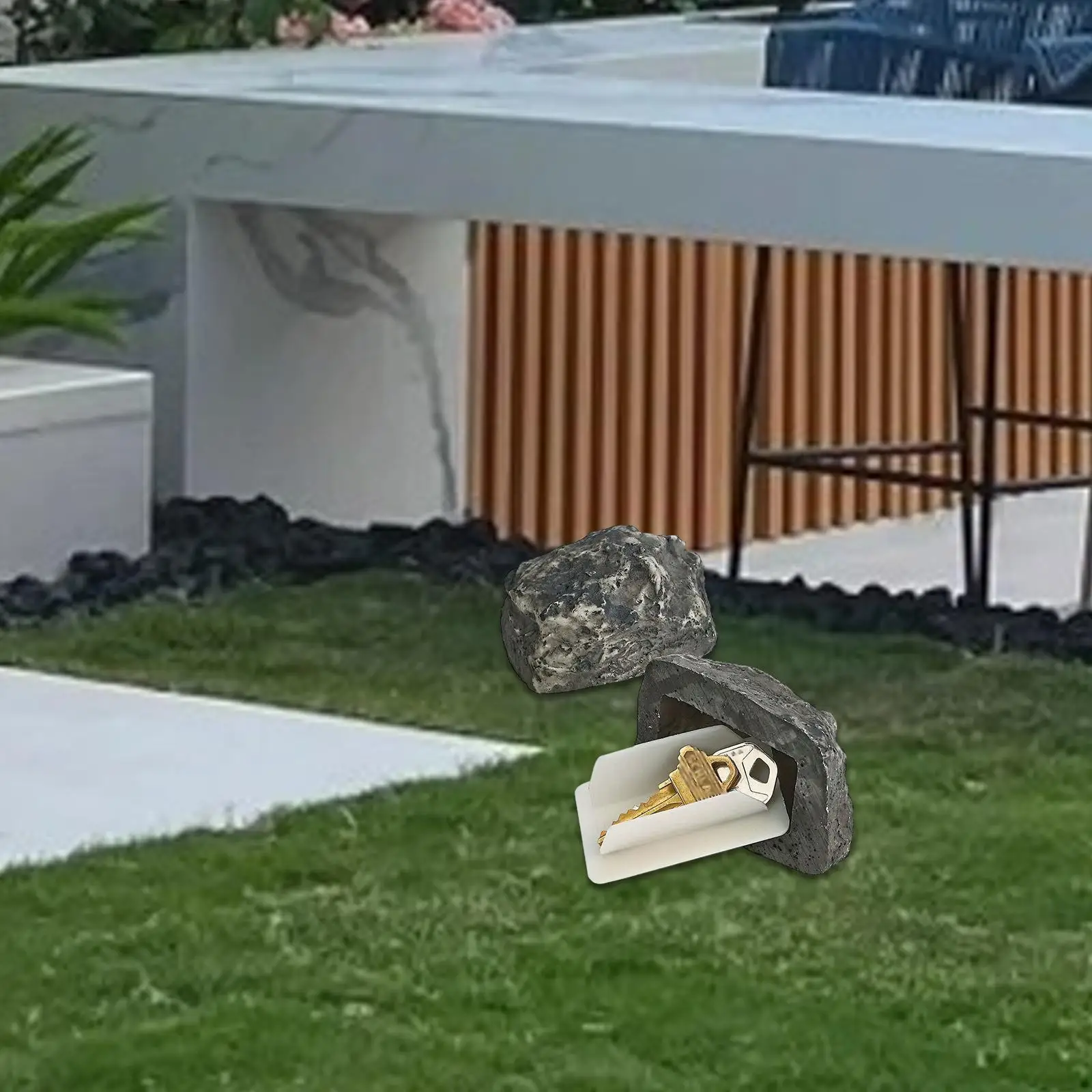 

Поддельный камень, запасной ключ, реалистичный каменный хиджер для наружного сада