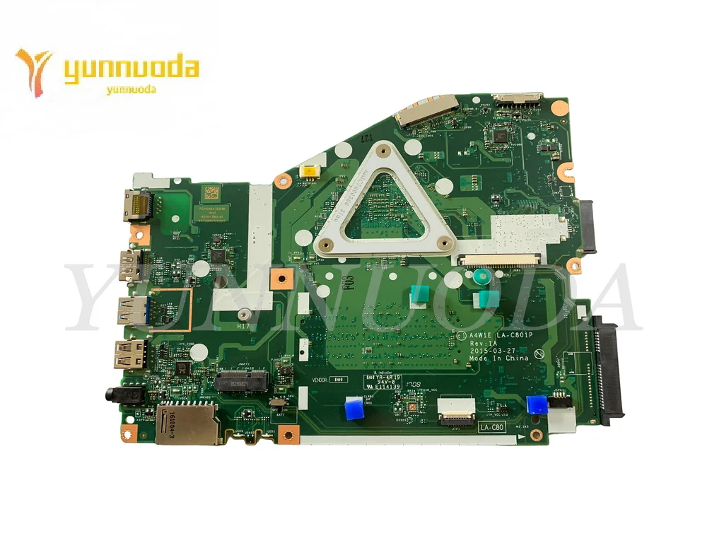 A4W1E LA-C801P  for ACER Aspire ES14 ES1-420 ES1-421 Laptop motherboard With AM7210  A4-7210  CPU Tested Good